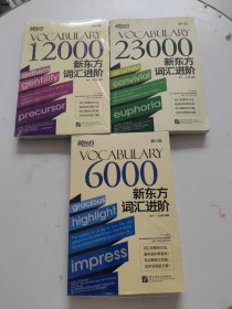 新东方词汇进阶 Vocabulary：6000、12000、23000 3册合售，2册全新！！