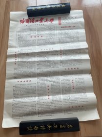 哈尔滨工业大学 招生张贴布告！！ 1966年初期大学招生布告 对开！带有毛主席语录！