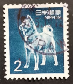 日本信销邮票 秋田犬（动物图案 樱花目录普490）