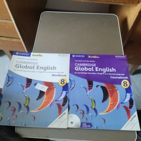cambridge global english 8【2册合售】1张光盘
