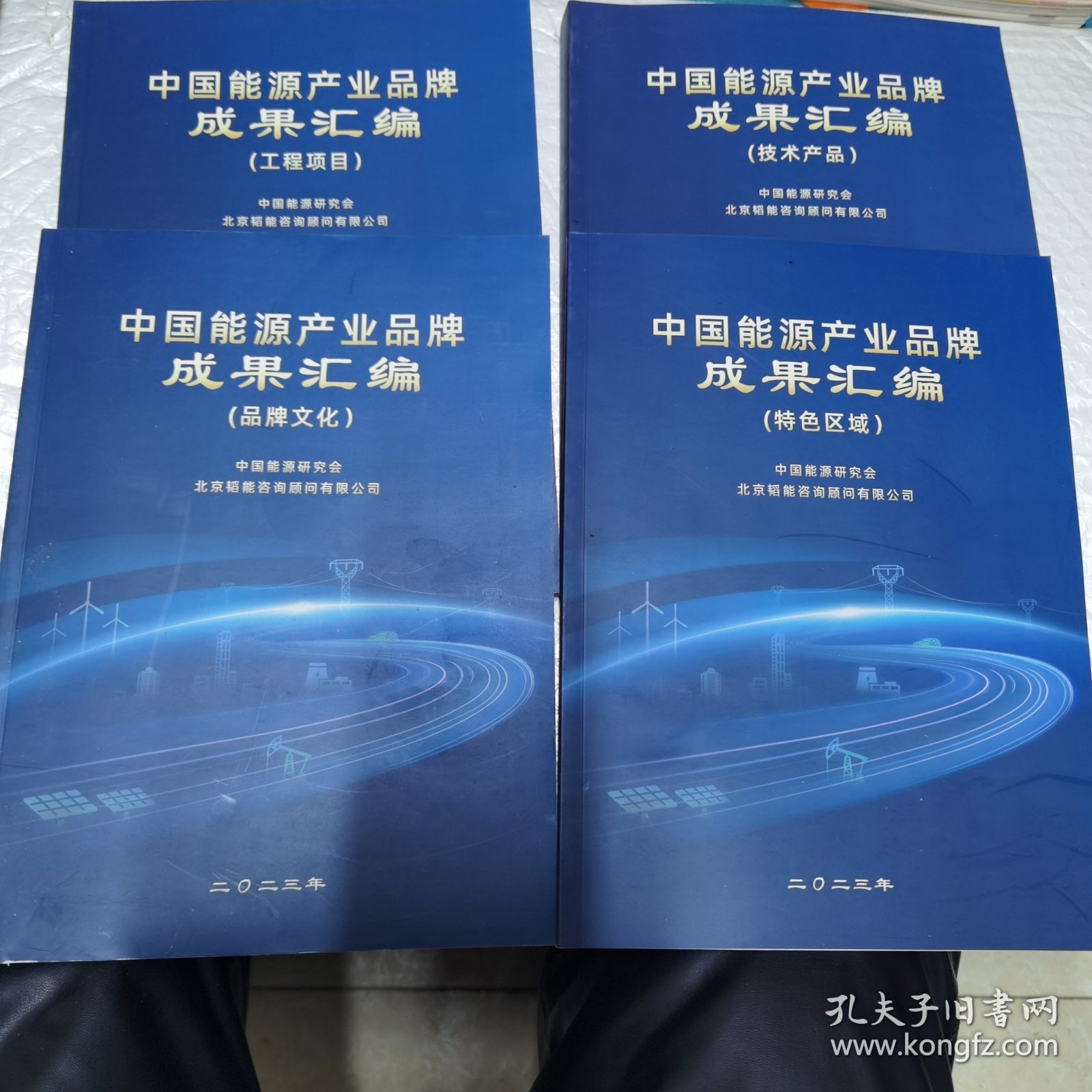 中国能源产业品牌成果汇编 特色区域 工程项目 技术产品 品牌文化 4本合售 无字迹