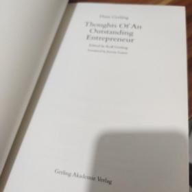 Hans Gerling Thoughts Of An Outstanding Entrepreneur(精装）