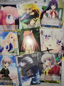 key社相关卡片 一共49张 稀有卡9张 图2里的卡有磨损其他全新 clannad rewrite angel beats