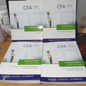 Exam Prep 2018 Level I CFA Book 2.3.4.5(共4本合售)英文原版，详见图