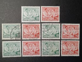 德国邮票东德，1955年国际妇女节邮票2全，标价为1套价格