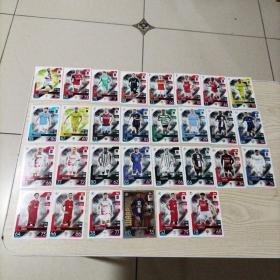 TOPPS足球球星卡30张