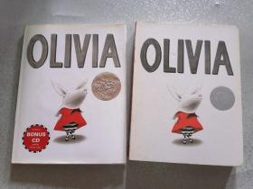 Olivia (Book & CD)9781416980346  奥利薇+Olivia (Classic Board Book)  9780689874727  2册合售