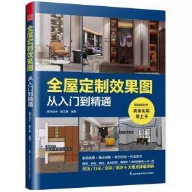 全屋定制效果图从入门到精通 零基础教程家具柜体硬软装灯设计书