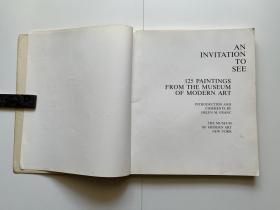 AN INVITATION TO SEE
125 PAINTINGS FROM THE MUSEUM OF MODERN ART(125幅作品来自纽约现代艺术博物馆，英文原版）