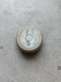 清代青花镇纸，