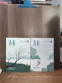 青春 大学生文学期刊 2024年1、2月 两本合售.