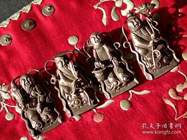 清代老银帽花
