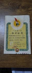 1961年中山县石岐镇莲峰区中心小学毕业证书