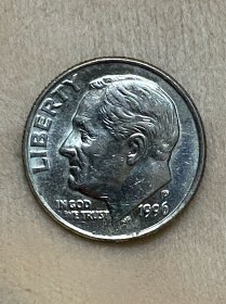 美国P厂1996年10美分硬币