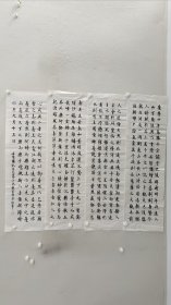 10716 江汉鲸 国展精品书法（四条屏）新疆