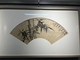 大典补遗著录民国广东潮阳籍著名画家蔡靖扇面52*18
蔡靖[民国〕，字逸民，号可斋，广东
潮阳人。工花卉。