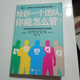 给你一个团队，你能怎么管？