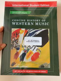 现货 Concise History of Western Music Anthology Update 英文原版  西方音乐史 简明西方音乐史 西方音乐简史  Barbara Russano Hanning