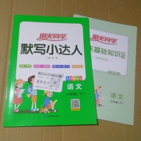 阳光同学默写小达人：语文（六年级下大字护眼版）