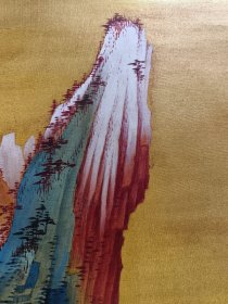 张大千 山水（纯手绘） 日本框子 　画心尺寸 34 X 45 cm 　 价格6200元（不还价）