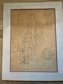 烙画《憧憬》