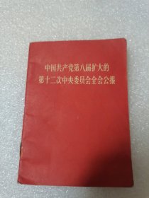 中国共产党第八届扩大的第十二次中央委员会全会公报