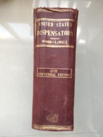 United States Dispensatory (22nd Centennial edition) 英文原版 1937年《美国药方》 精装大16开 8.5CM  巨厚册 书口三面刷红