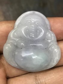 英国回流老翡翠佛像挂件牌子！品美！寻有缘人！保真！