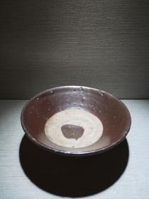 老窑瓷器高古瓷辽金元酱釉茶盏小碗