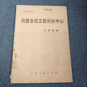 同盟会成立前的孙中山：广东近代史丛书（修订本）