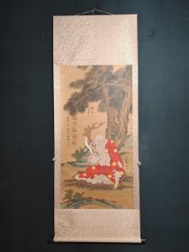 编号LL822 纯手绘 尺寸：206cm×75cm 画芯尺寸: 131cm×64cm