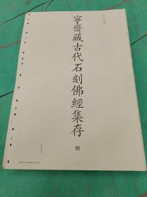 宁斋藏古代石刻佛经集存正版毛书 ，第捌卷