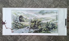 高谷生国画《山居图》，品好包快递发货。