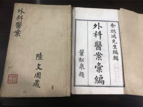 中医古籍清光绪年白纸精写刻本《外科医案汇编》四卷四册一套全如图