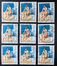 信228德国1998年上品信销邮票1全，作家豪斯曼百年纪念。照相机。2015斯科特目录0.75美元。随机发货！