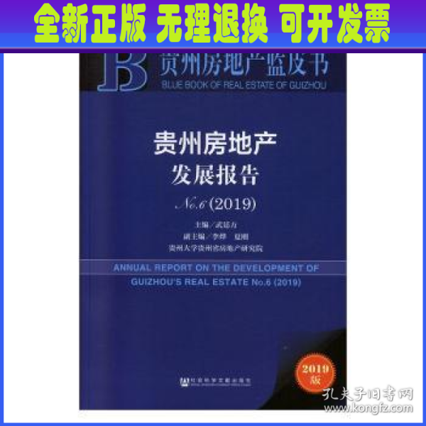 贵州房地产蓝皮书：贵州房地产发展报告No.6（2019）