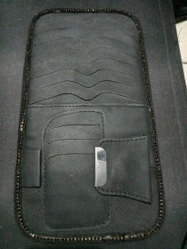 汽车遮阳板CD夹车用票据眼镜高档卡片收纳包车载光盘套碟片证件袋