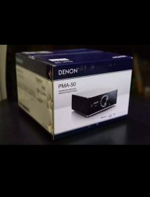 ￼￼天龙（DENON）PMA-50 音响 音箱 耳机输出口 数字输入 时尚 Hi-Fi 立体声功放 银黑色