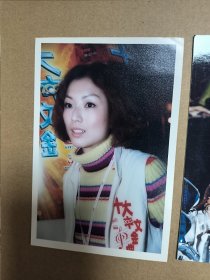 明星周边收藏 郑秀文 5寸彩色照片三张