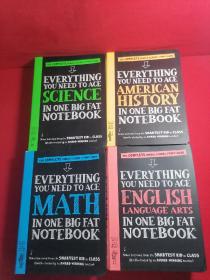 Everything You Need to Ace Math in One Big Fat Notebook：The Complete Middle School Study Guide4本合拍