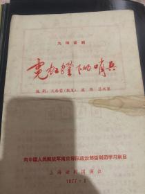 老戏单，霓虹灯下的哨兵，带语录