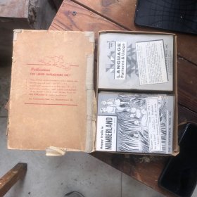 英文原版：60年代美国大陆出版社：幼儿园、小学、中学各科课本38册原盒（见详图）