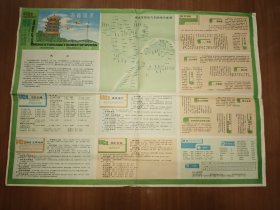 武汉交通游览图（1987年一版一印，54*39厘米）