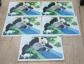 熊猫的挂图（5张）