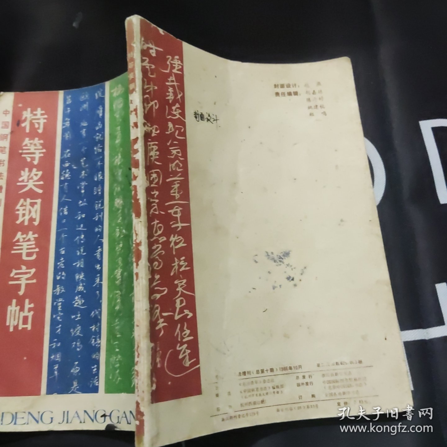 特等奖钢笔字帖 1985年中国钢笔书法大赛作品集 中国钢笔书法增刊