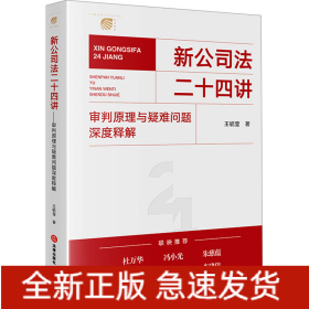新公司法二十四讲 审判原理与疑难问题深度释解