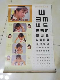八十年代左右对开标准对数视力表
