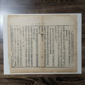 明代刻本散页 衍义補 字帖精美