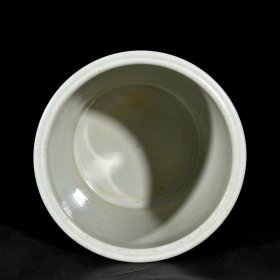 清康熙五彩开窗人物花鸟故事纹笔筒;19.3x22厘米