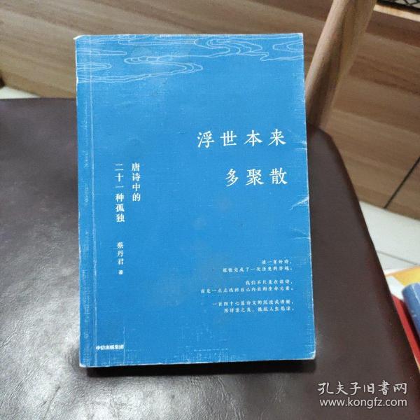 浮世本来多聚散唐诗中的二十一种孤独 蔡丹君著